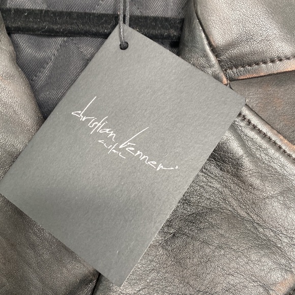 Designer Christian Benner Leather Jacket - Picture 4 of 8